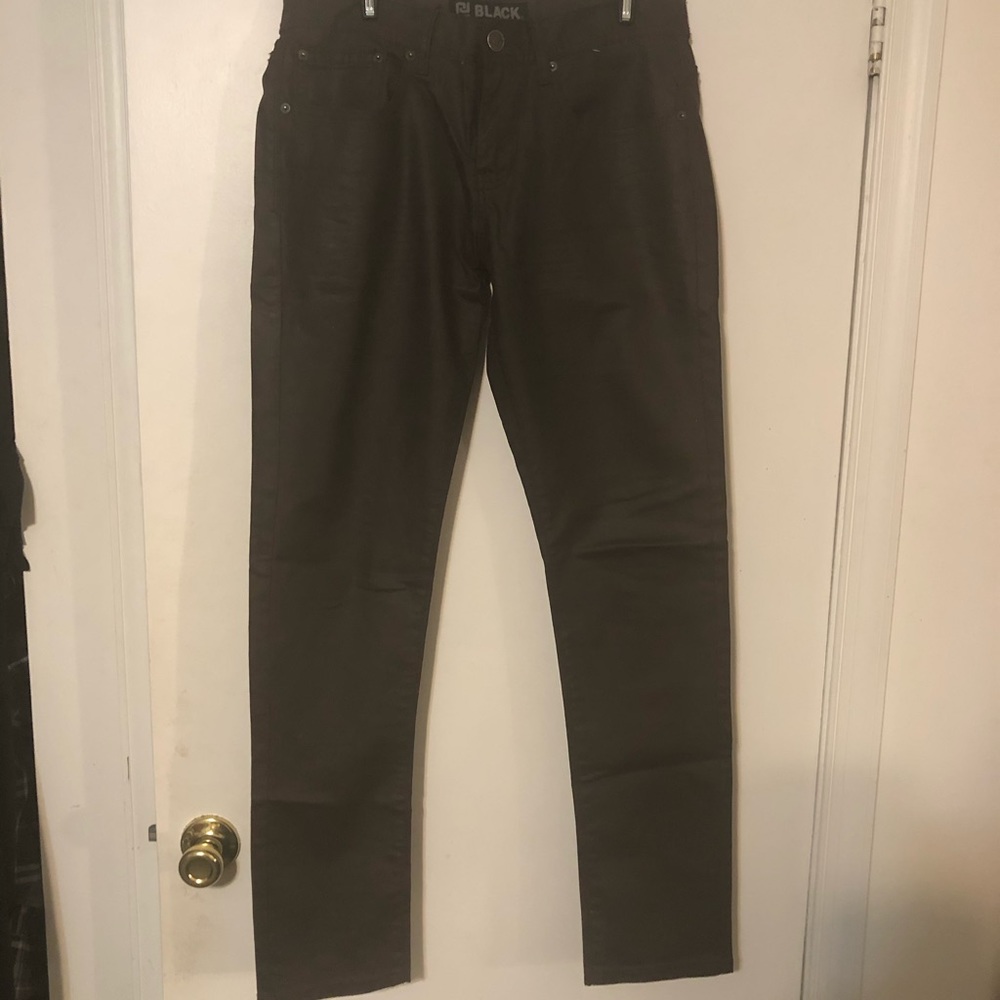 Men’s, Brown, coated pants.
